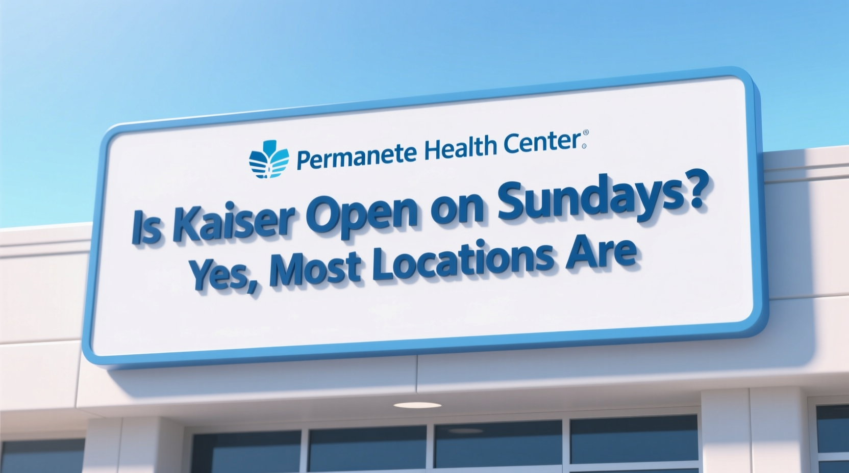 is kaiser open on sundays