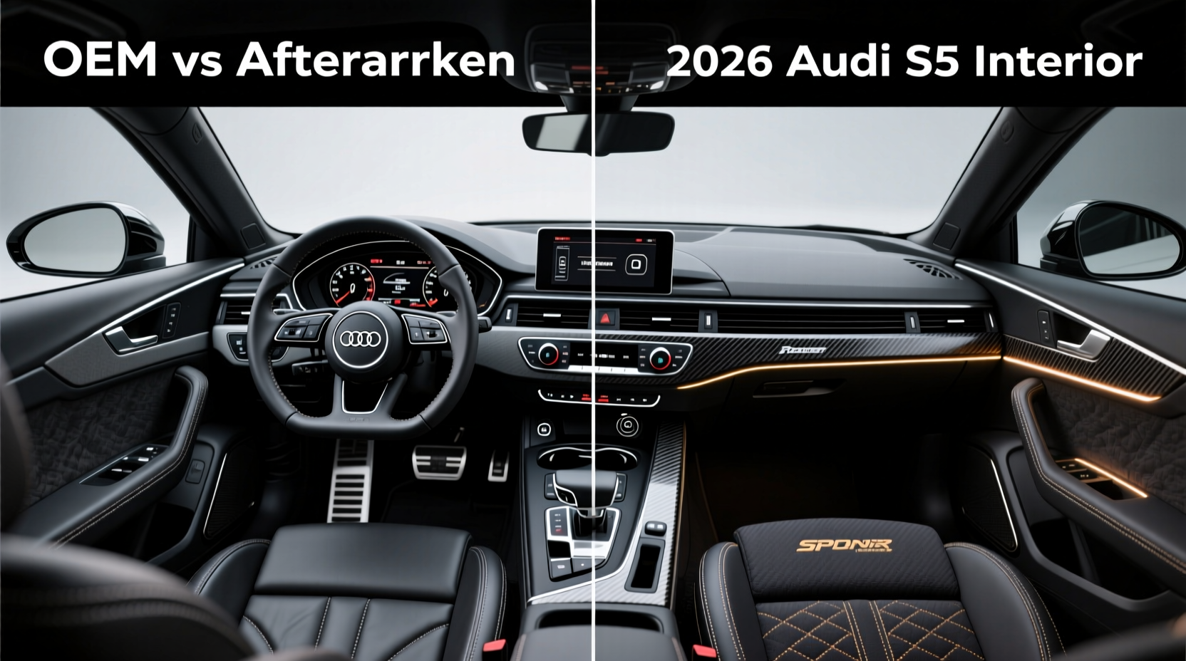 2026 audi s5 oem vs aftermarket interior