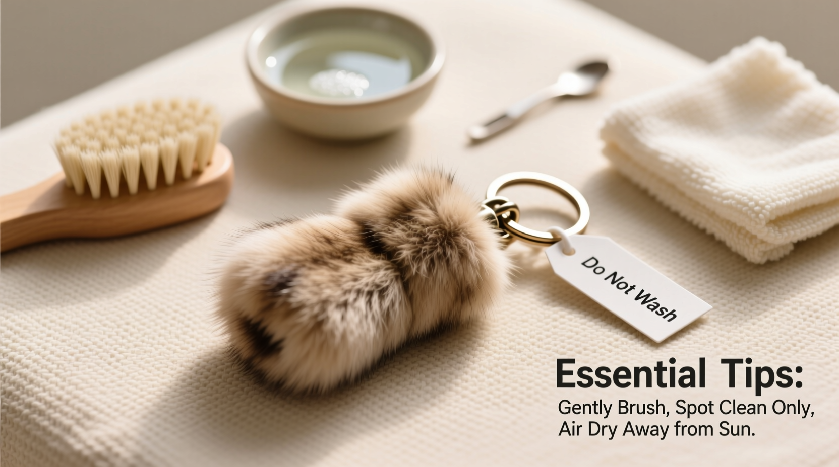 essential tips for cleaning and maintaining your fur keychain for long lasting softness