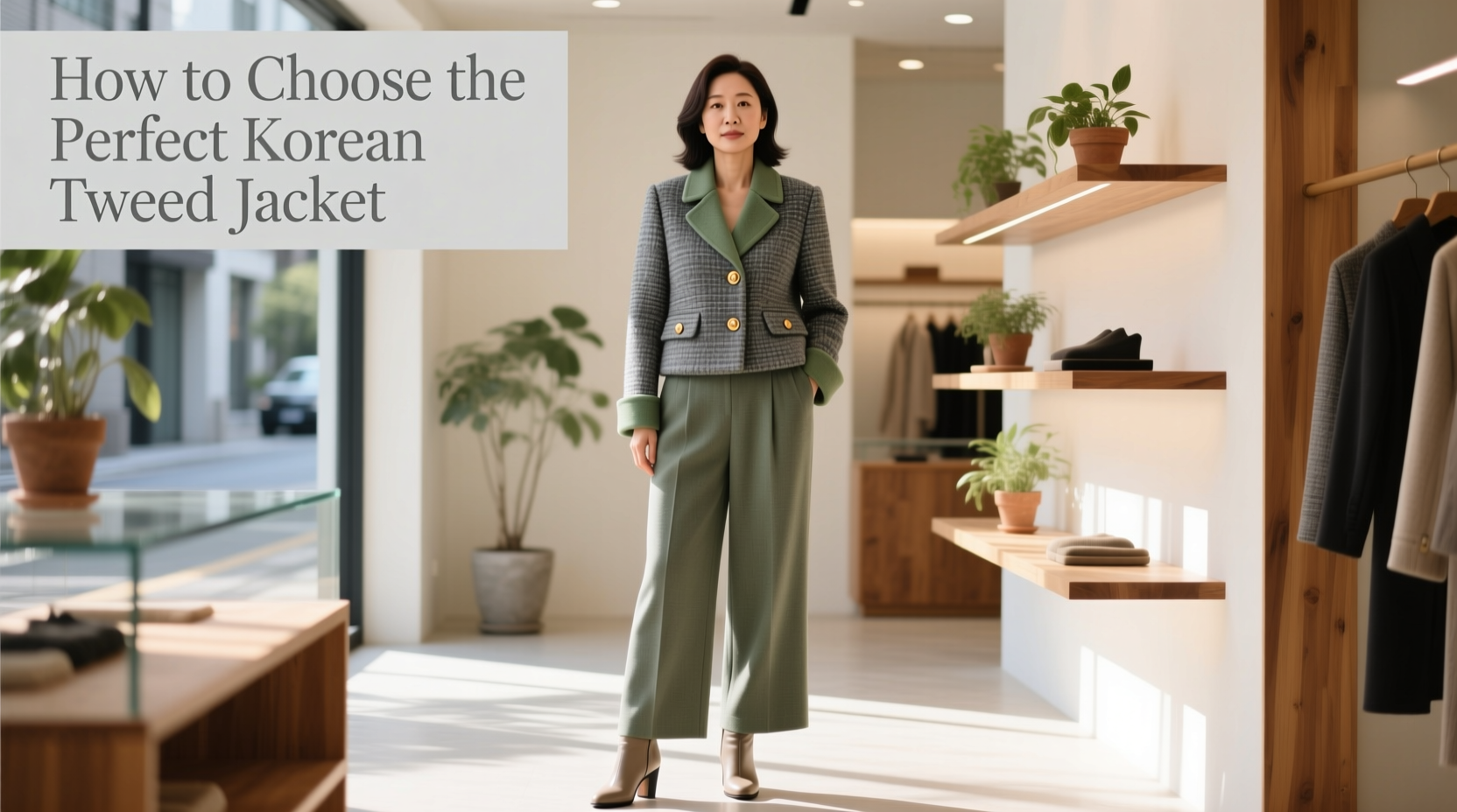 how to select the perfect korean style tweed jacket for your wardrobe and style