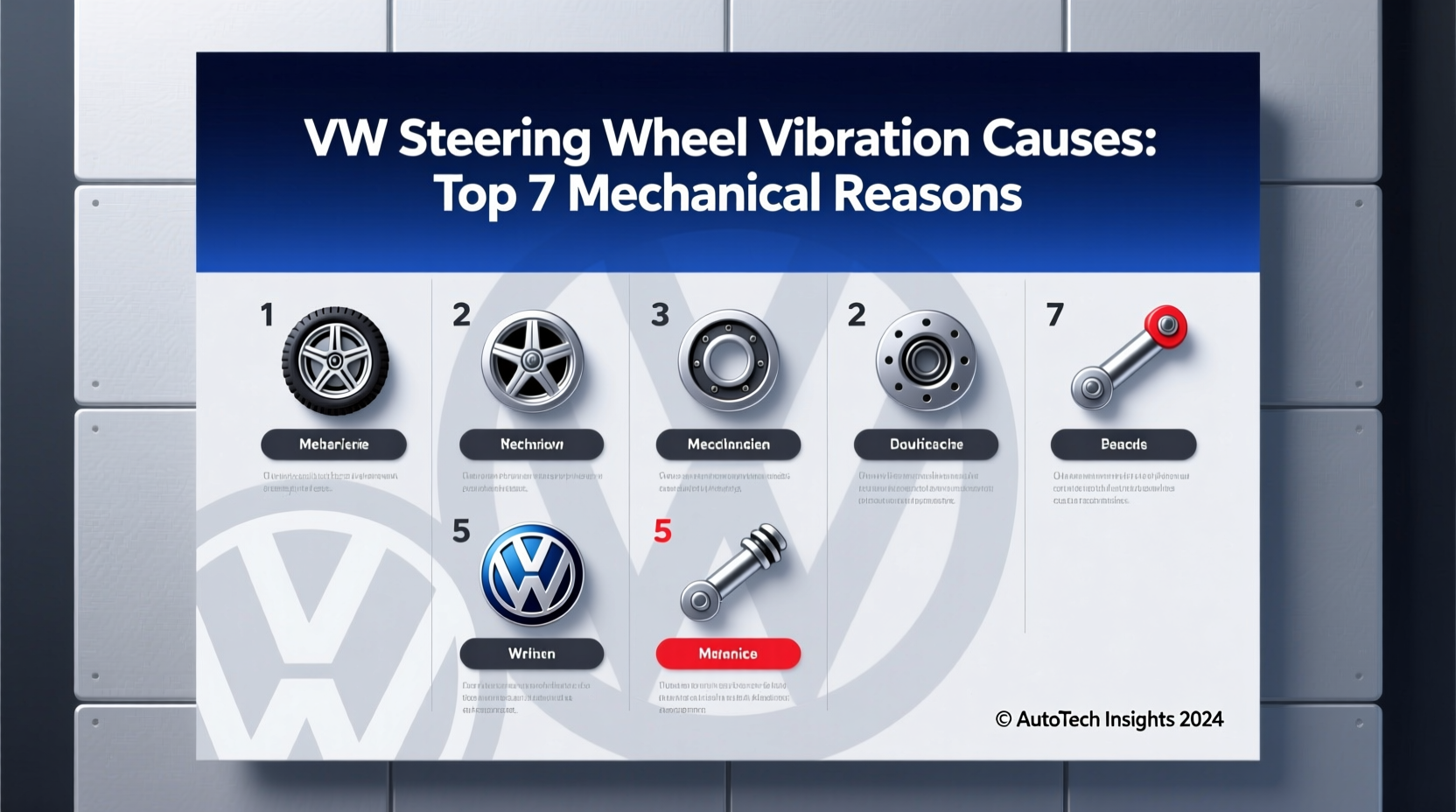 vw steering wheel vibration cause