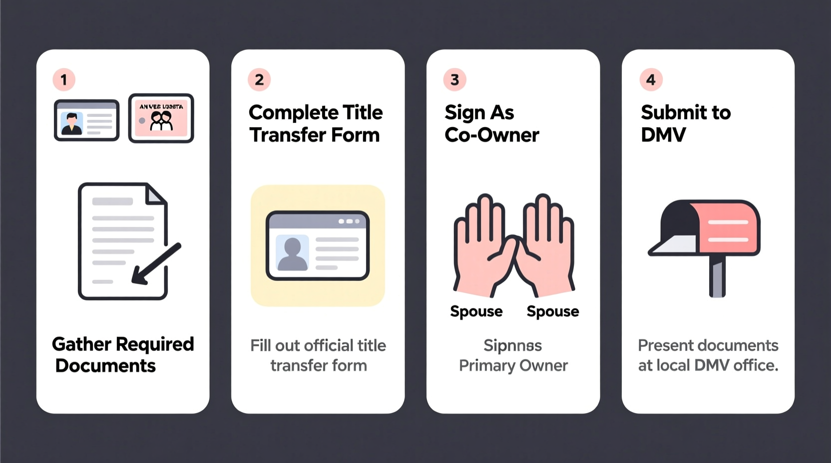 how to add spouse to car title