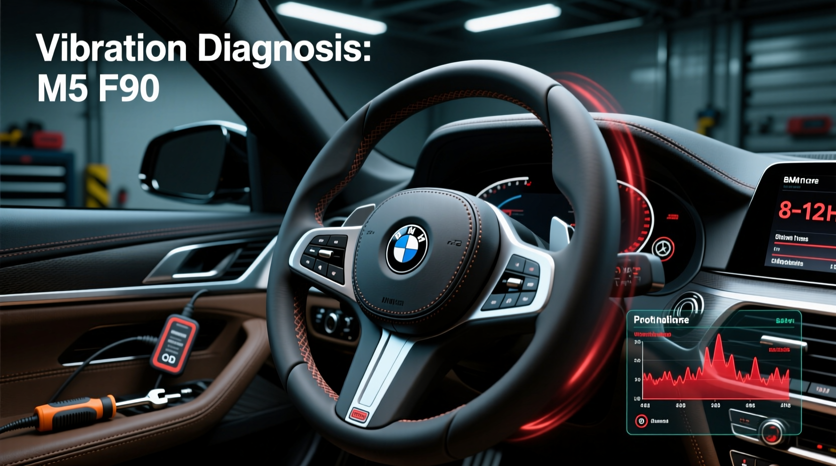 m5 f90 steering wheel vibration cause