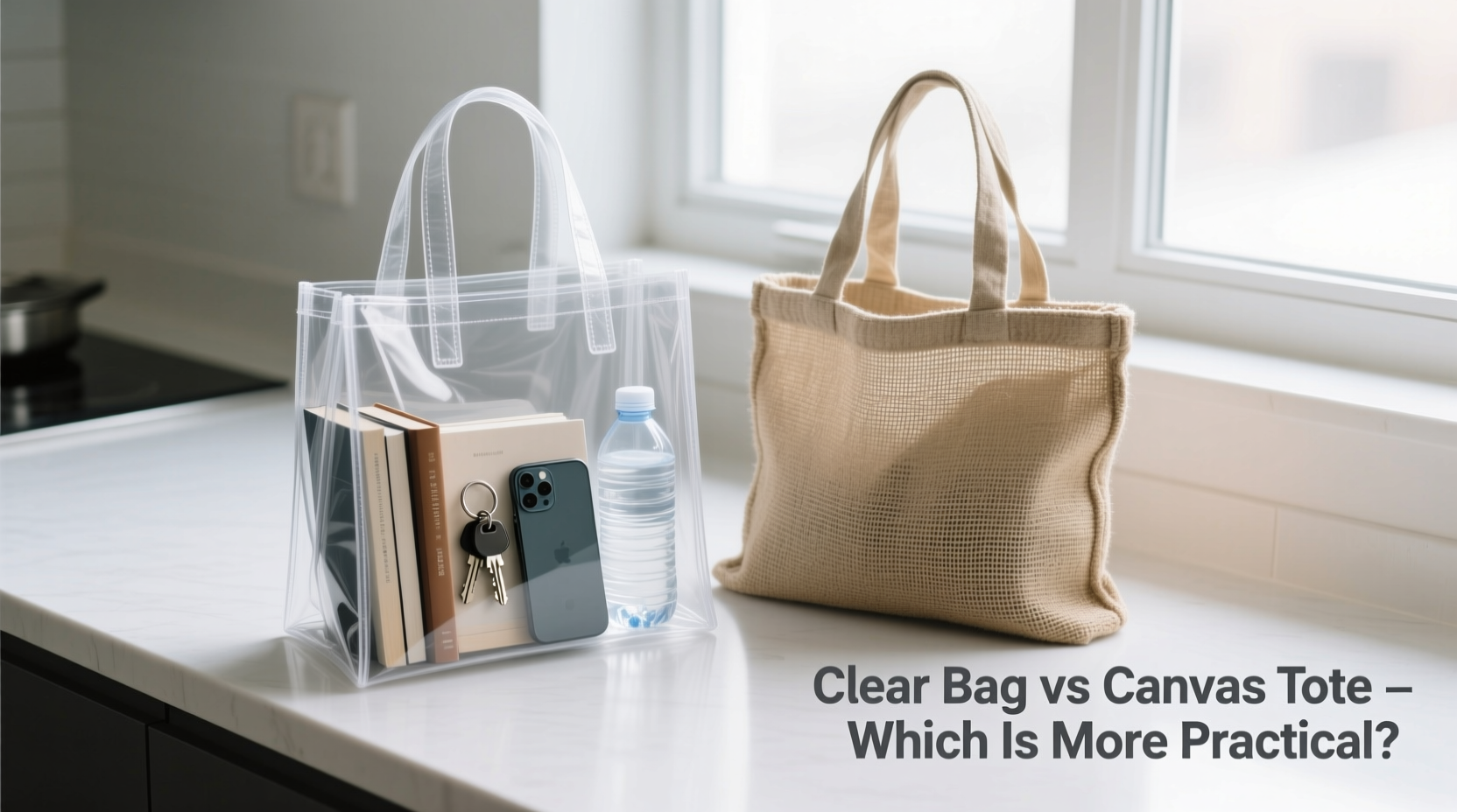clear bag vs canvas tote are see through bags actually more practical