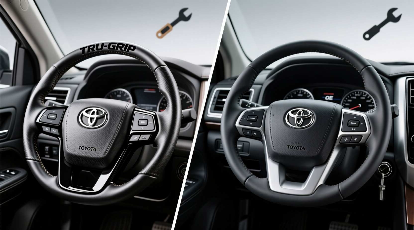 hilux aftermarket vs oe steering wheel