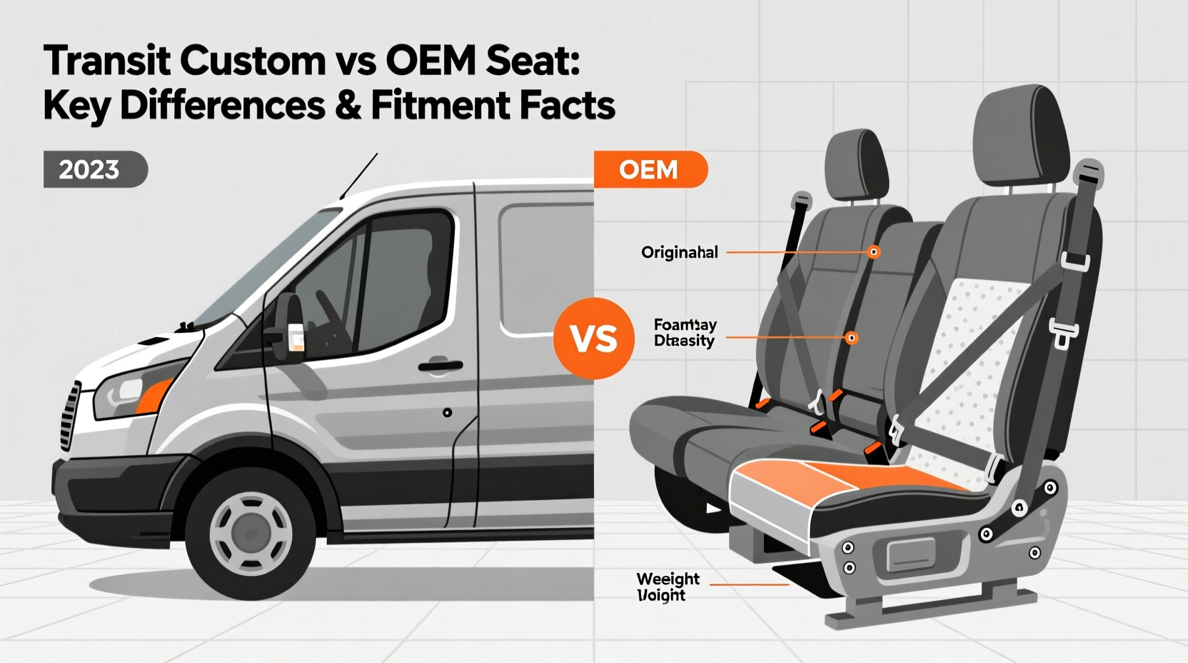 transit custom vs oem seat