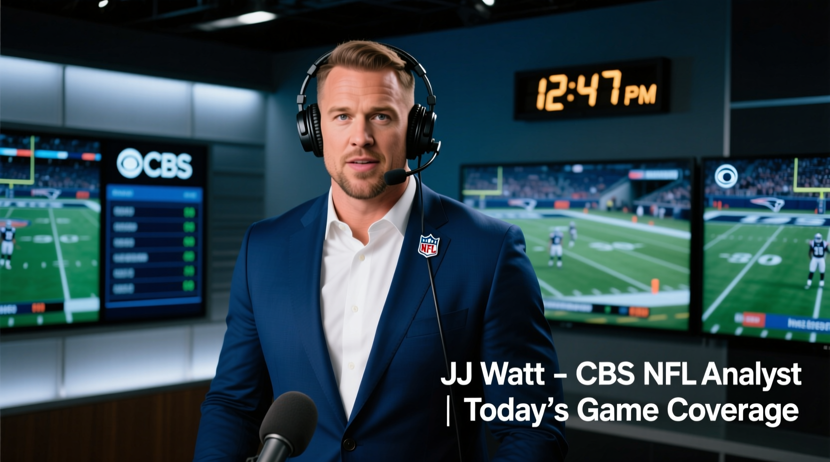why isnt jj watt on nfl today his cbs announcing role