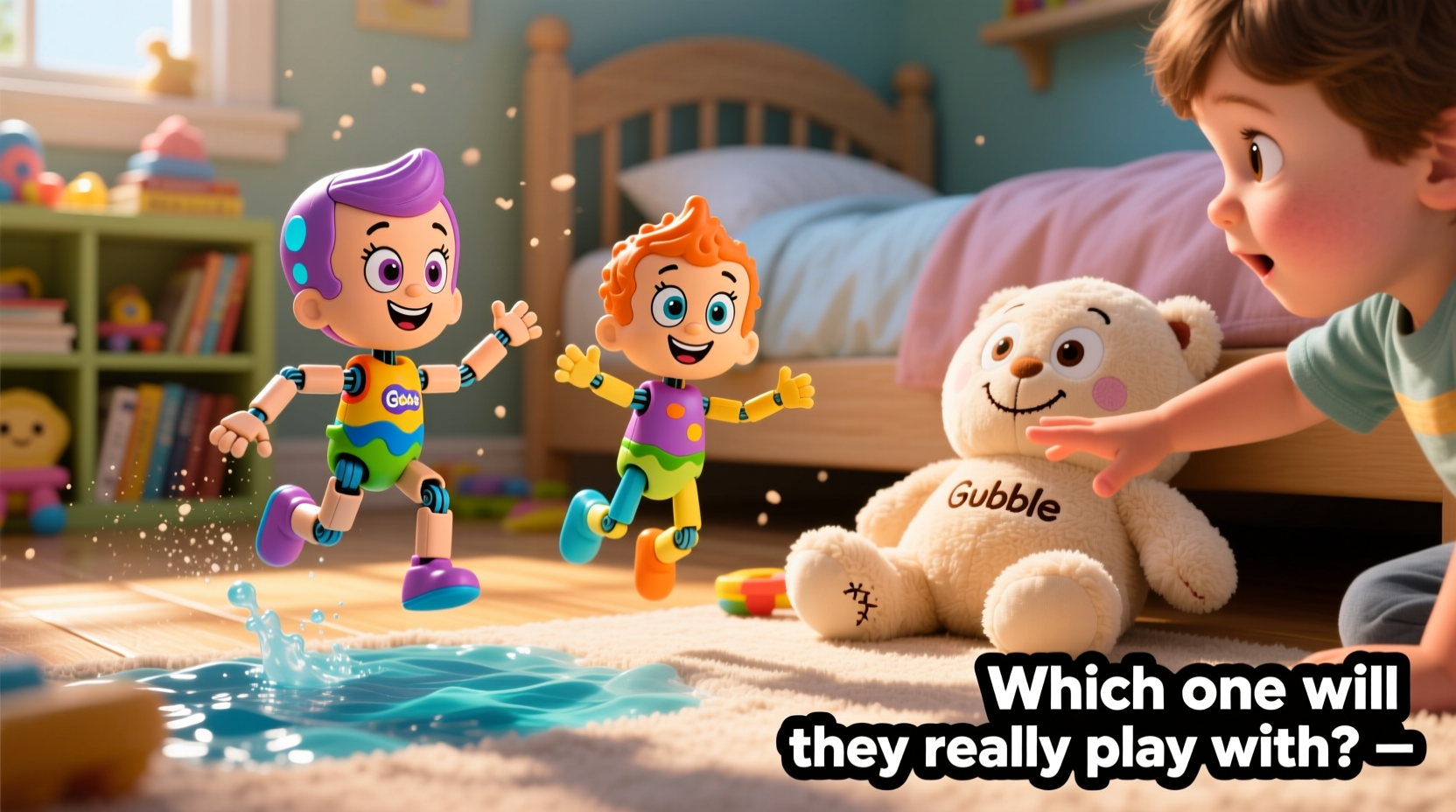 bubble guppies action figures vs plush which toy will my kid actually play with