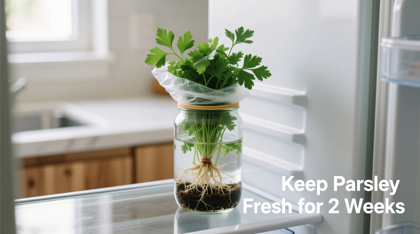how to keep parsley fresh in the fridge