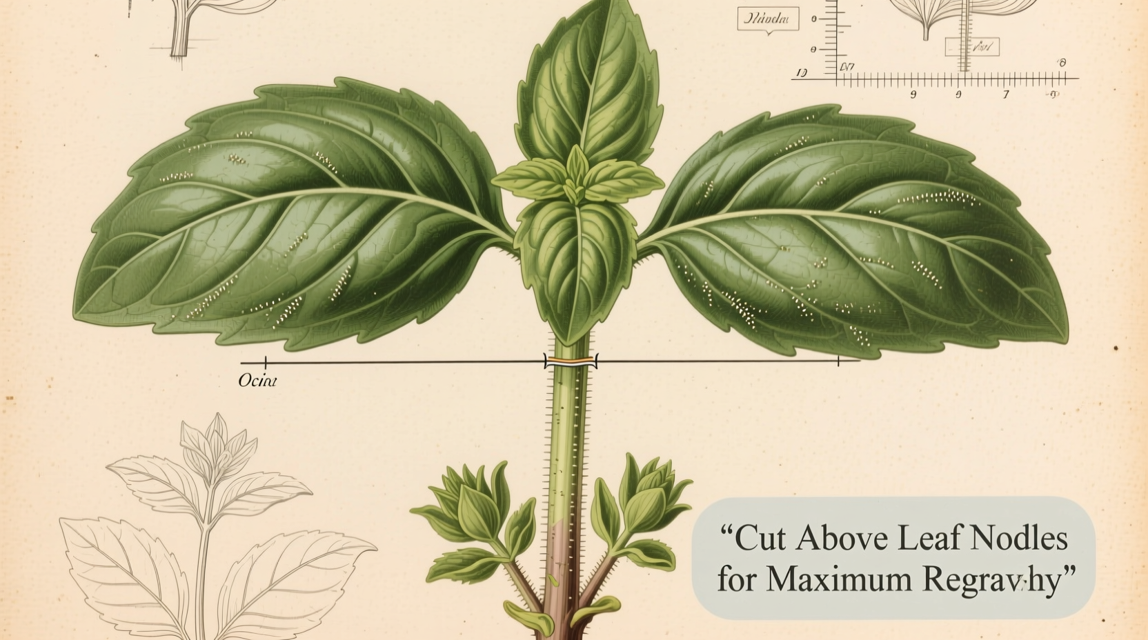 Where to Cut Basil When Harvesting for Maximum Growth