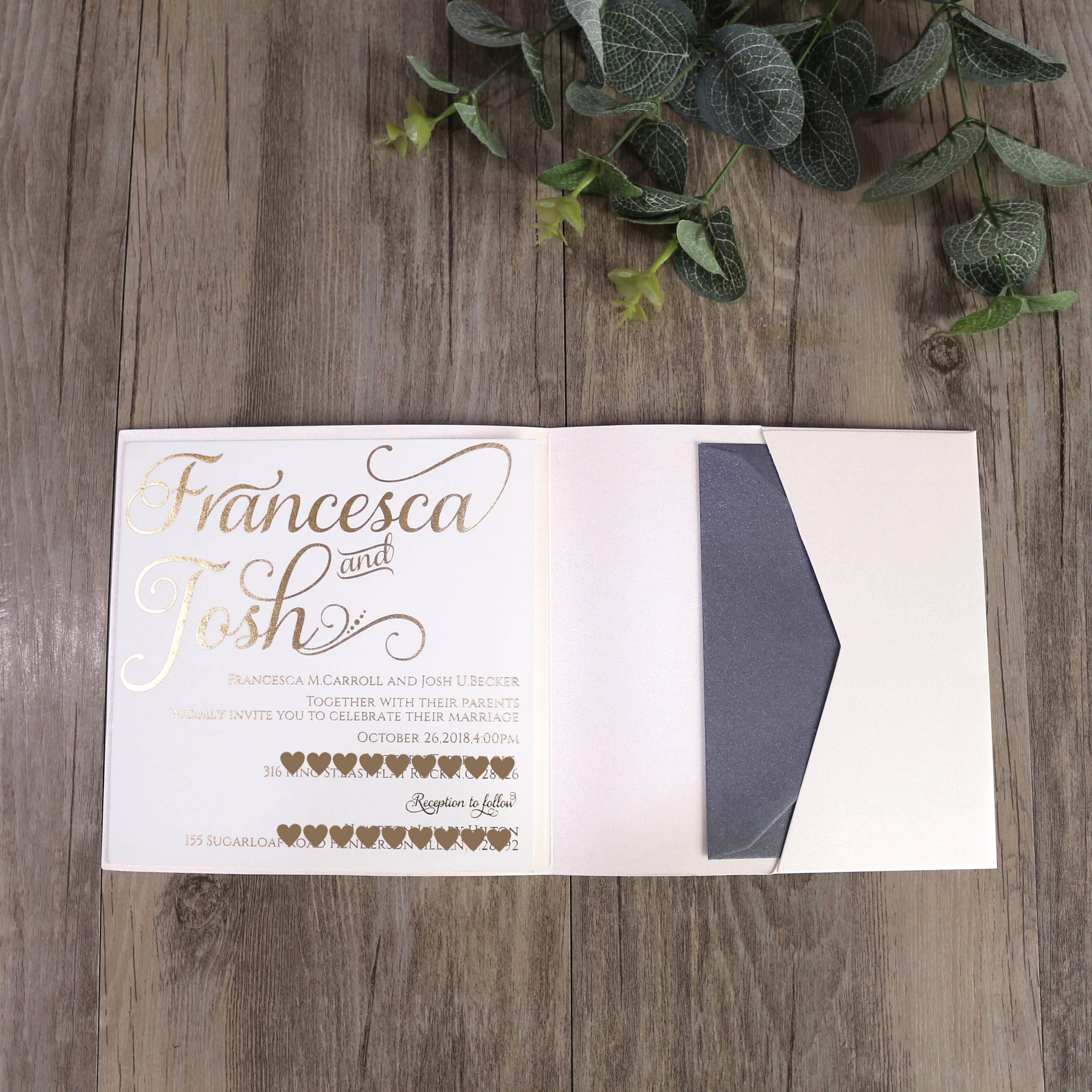 wedding plane ticket invitations