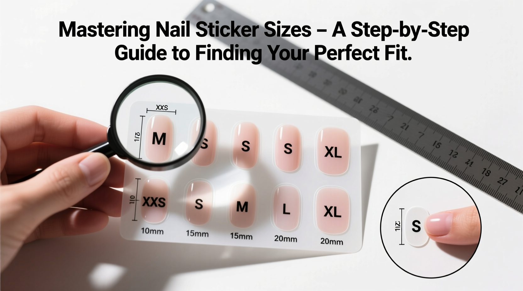 mastering nail sticker sizes a step by step guide to finding your perfect fit