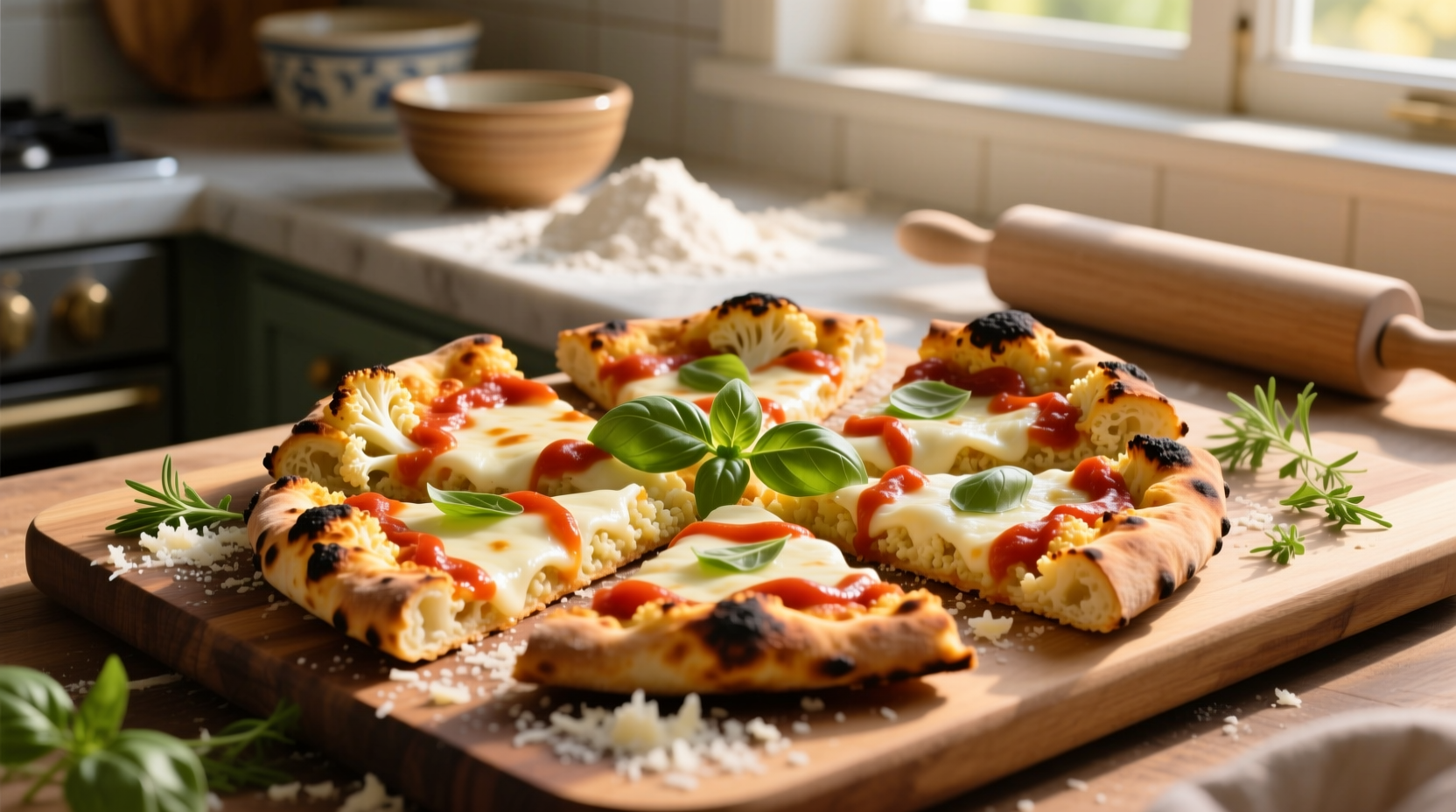 cauliflower pizza crusts