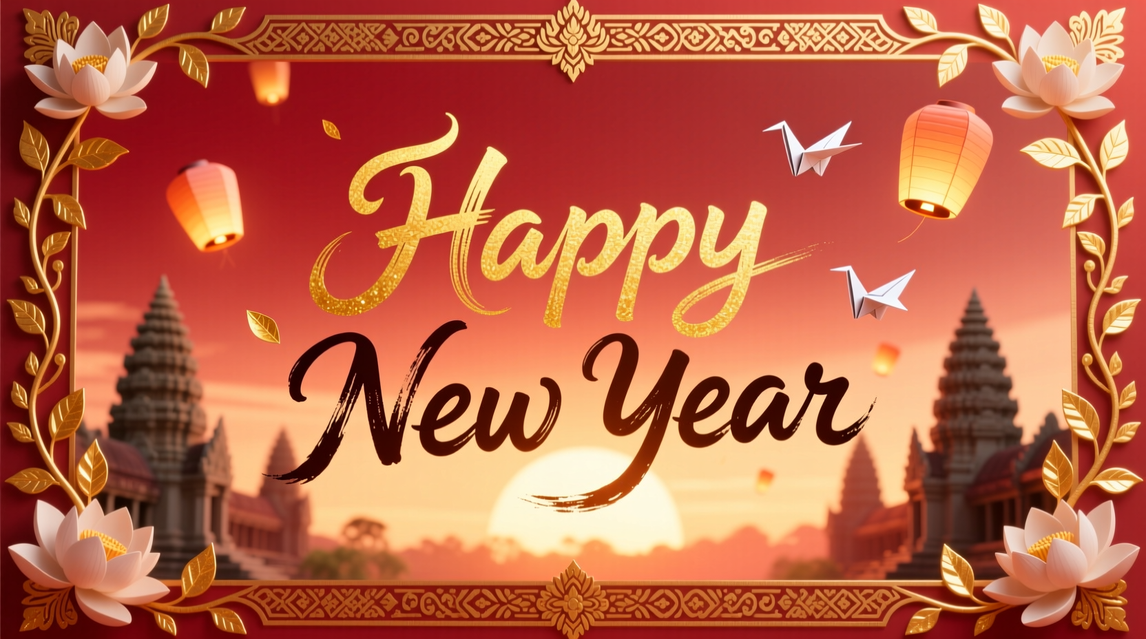 How to Write Happy New Year in Khmer