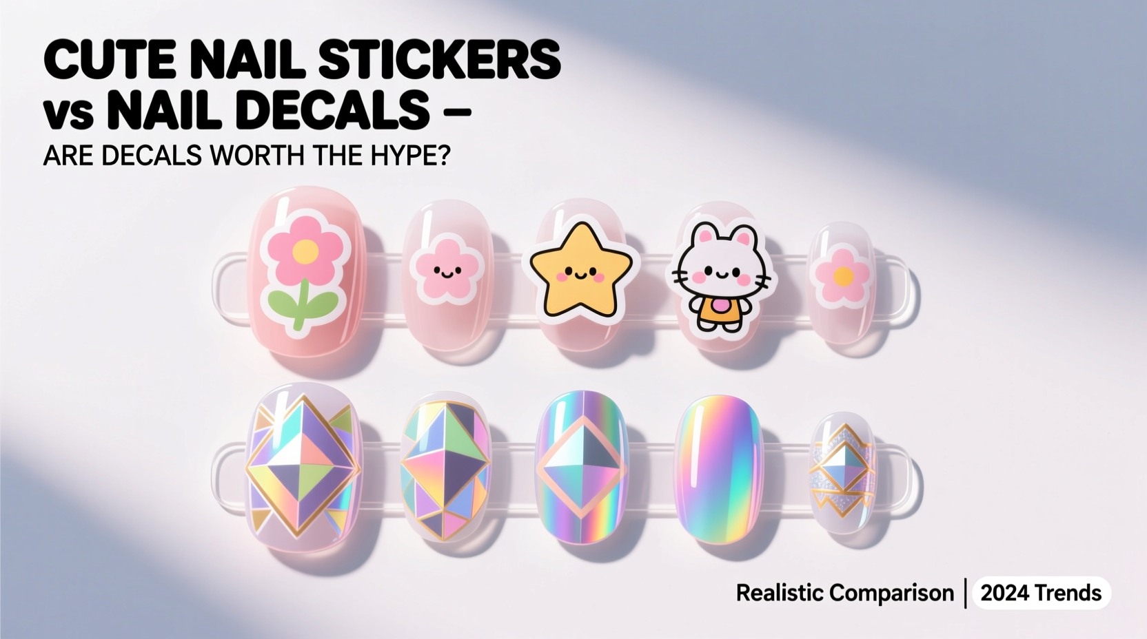 cute nail stickers vs nail decals are nail decals really worth the hype