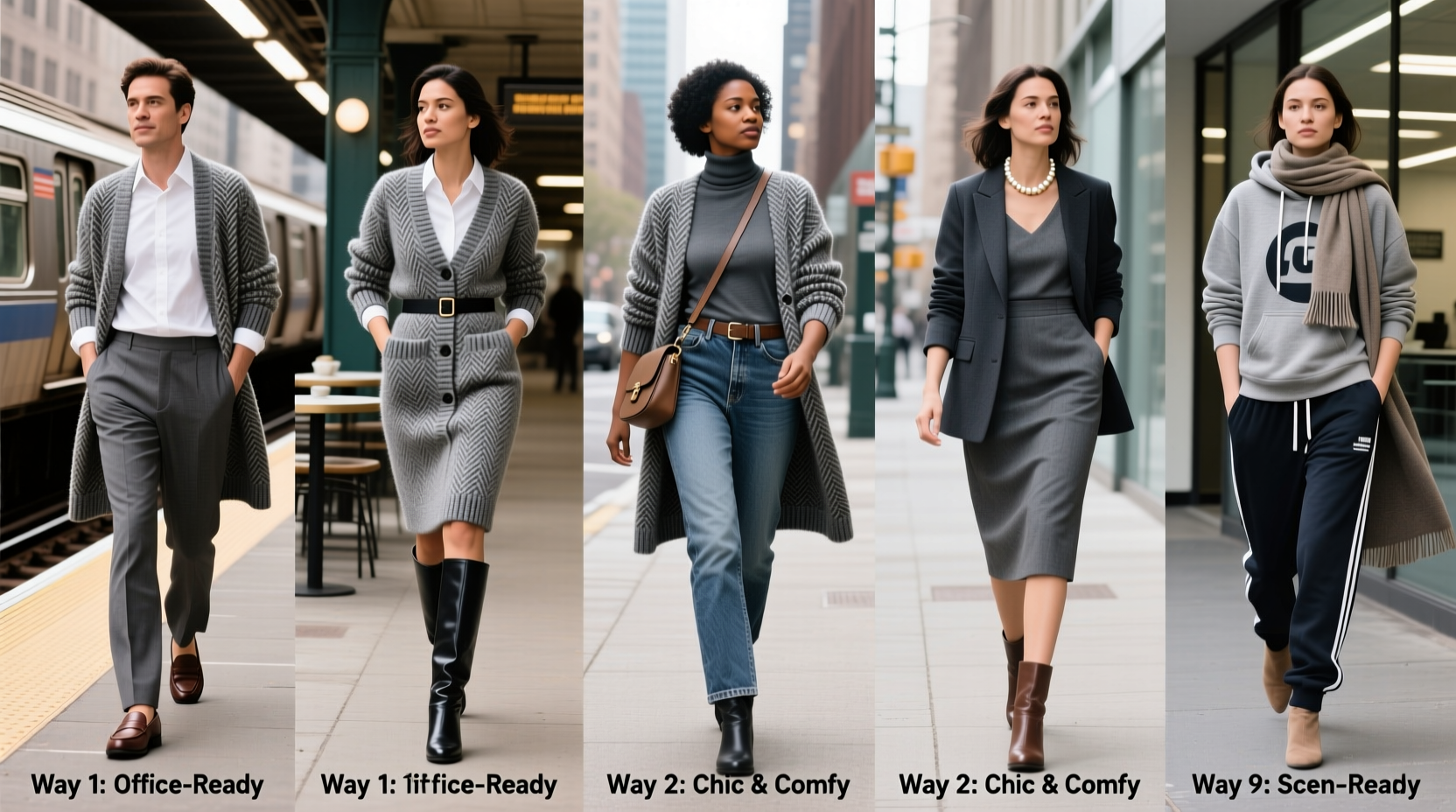 10 practical ways to style a tweed cardigan perfect for your commute