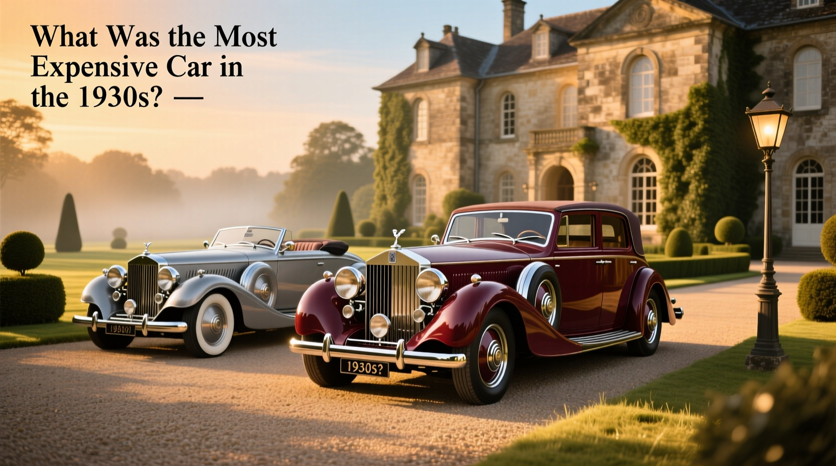 1930s luxury cars which was most expensive 