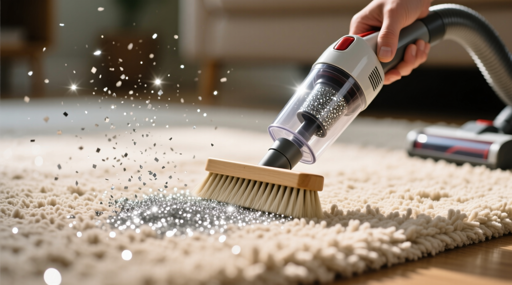 how to clean up glitter