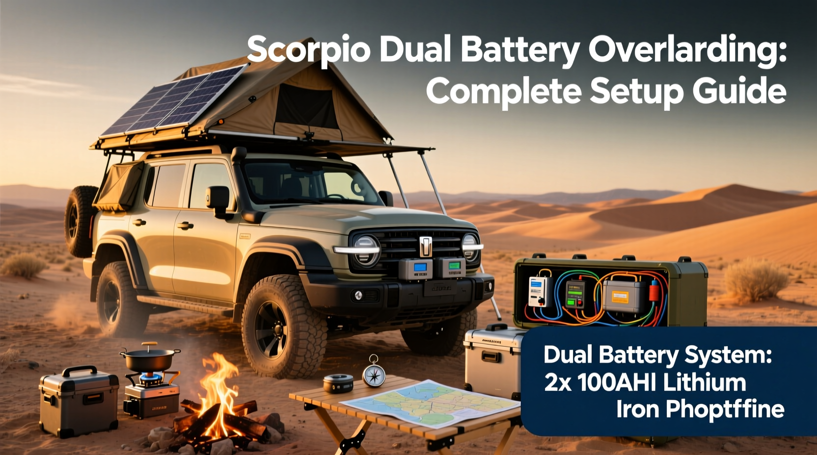 scorpio dual battery overlanding