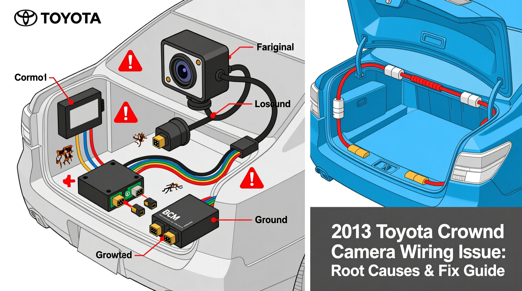 2013 crown camera wiring issue