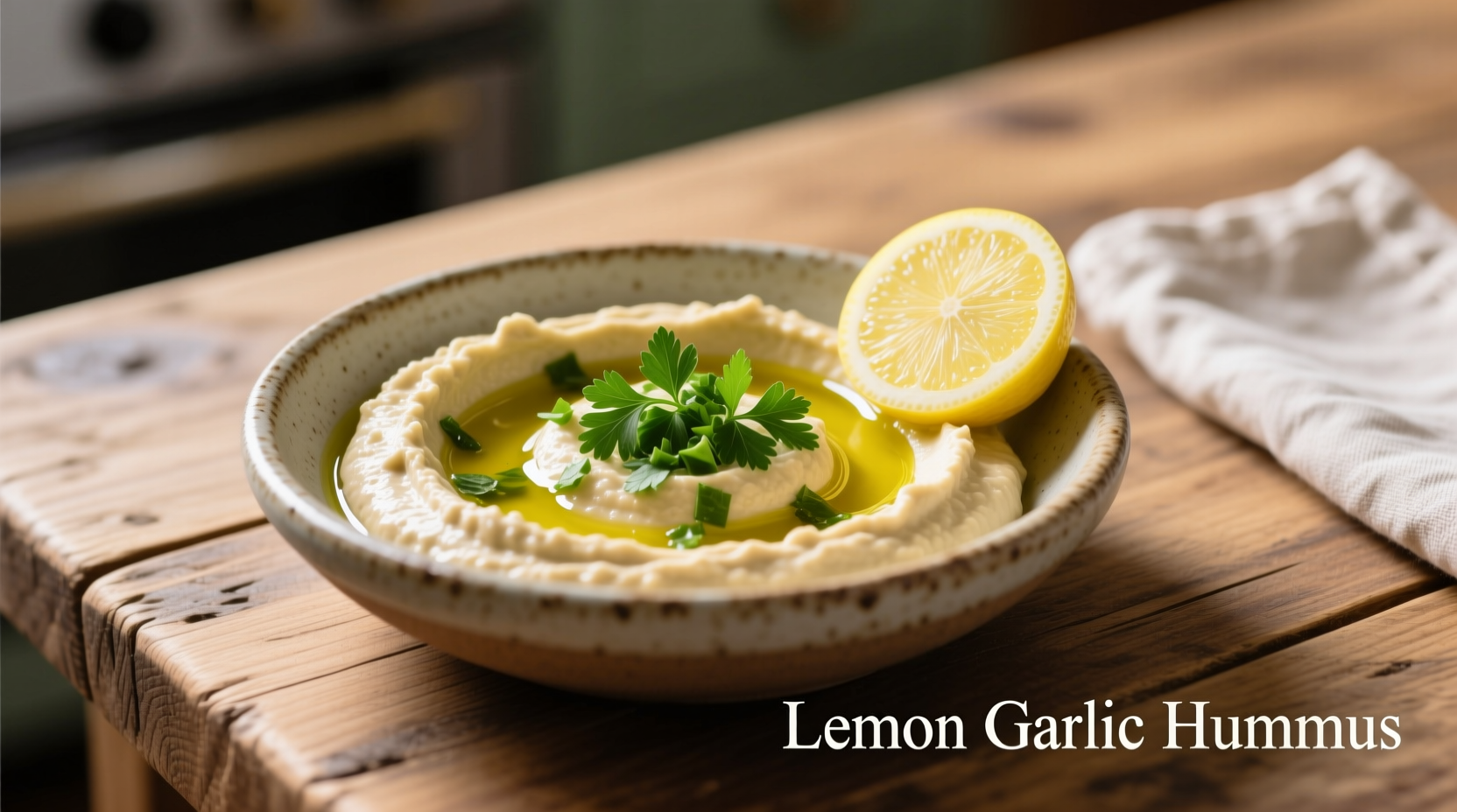 lemon garlic hummus