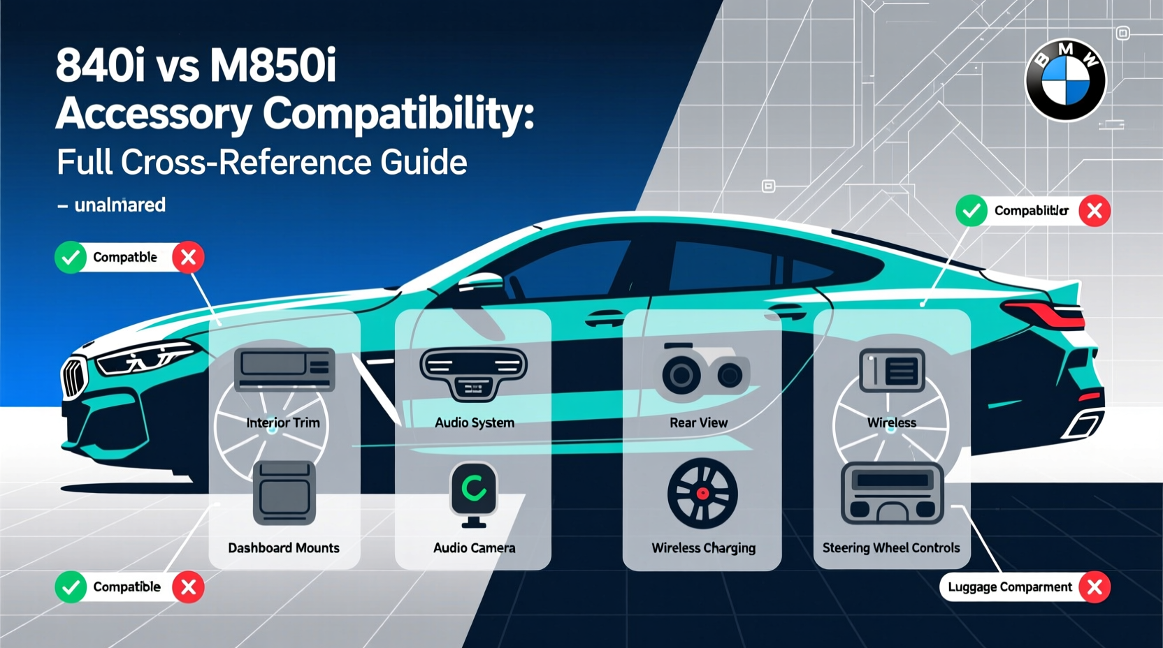 840i vs m850i accessory comparison