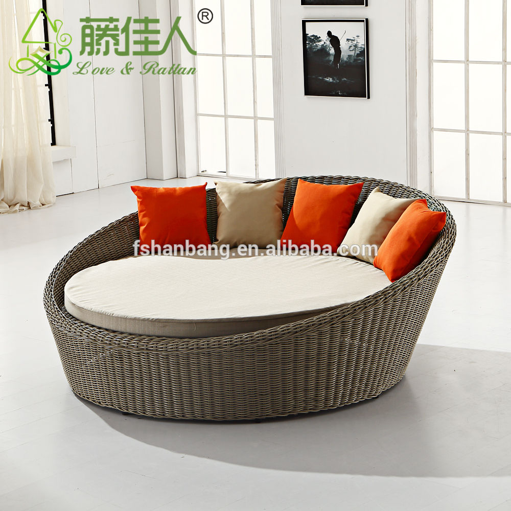 Oversized Circular Rattan Chair Handwoven Rattan Wicker Garden