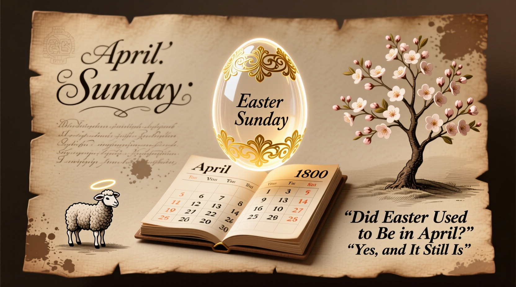 did easter used to be in april