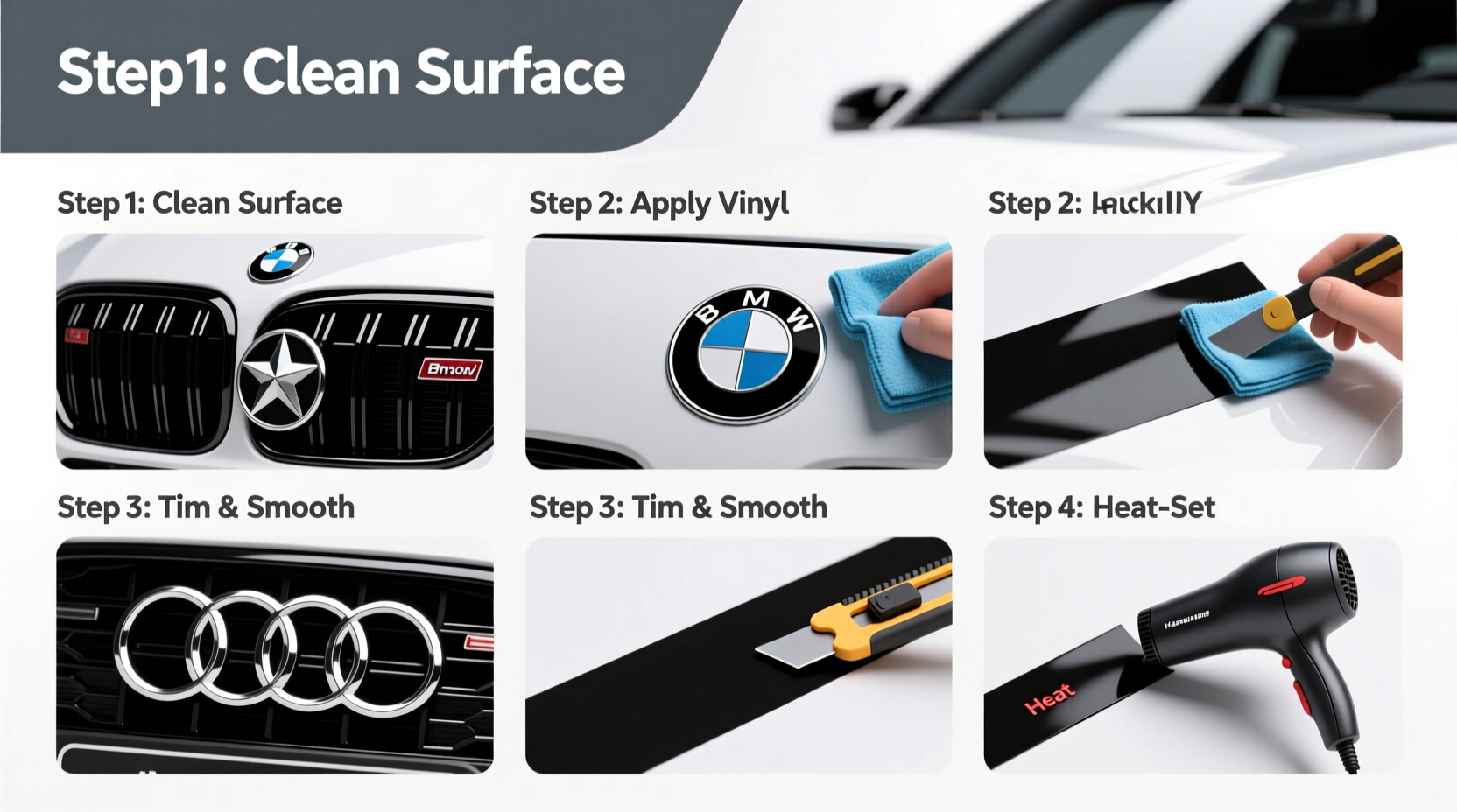 how to black out car emblems