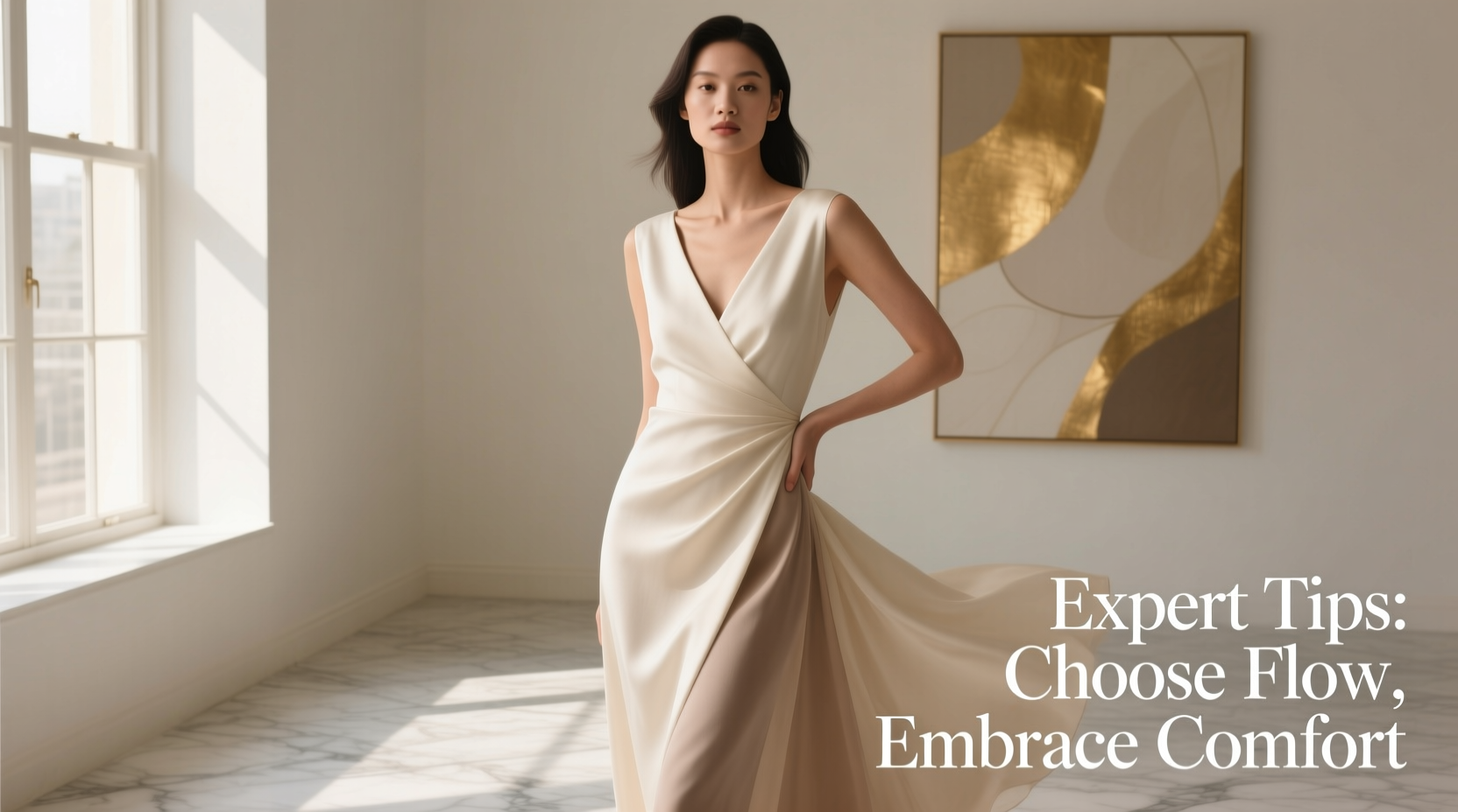 expert tips for choosing an elegant and comfortable v neck dress that flows with your style