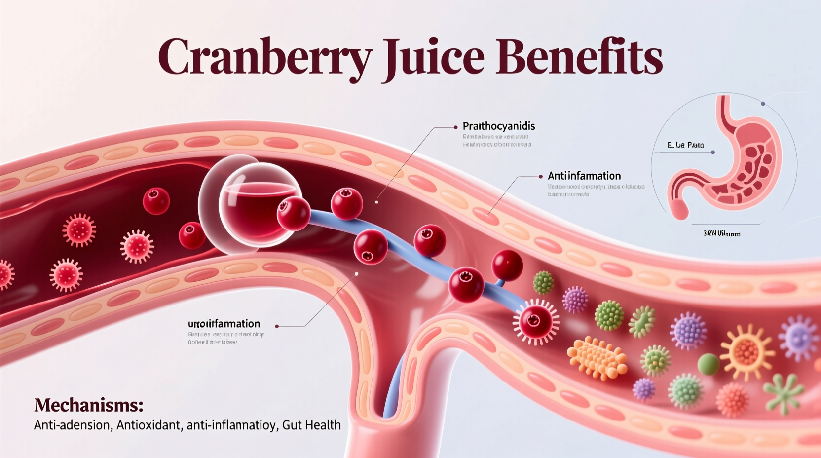why does cranberry juice help benefits mechanisms