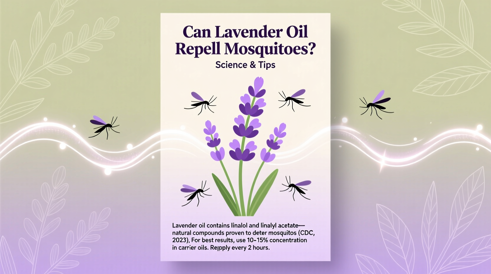 Can Lavender Oil Repel Mosquitoes? Science & Tips