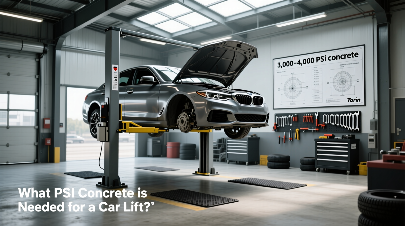 How to choose torin car lift,What psi concrete is needed for a car lift?