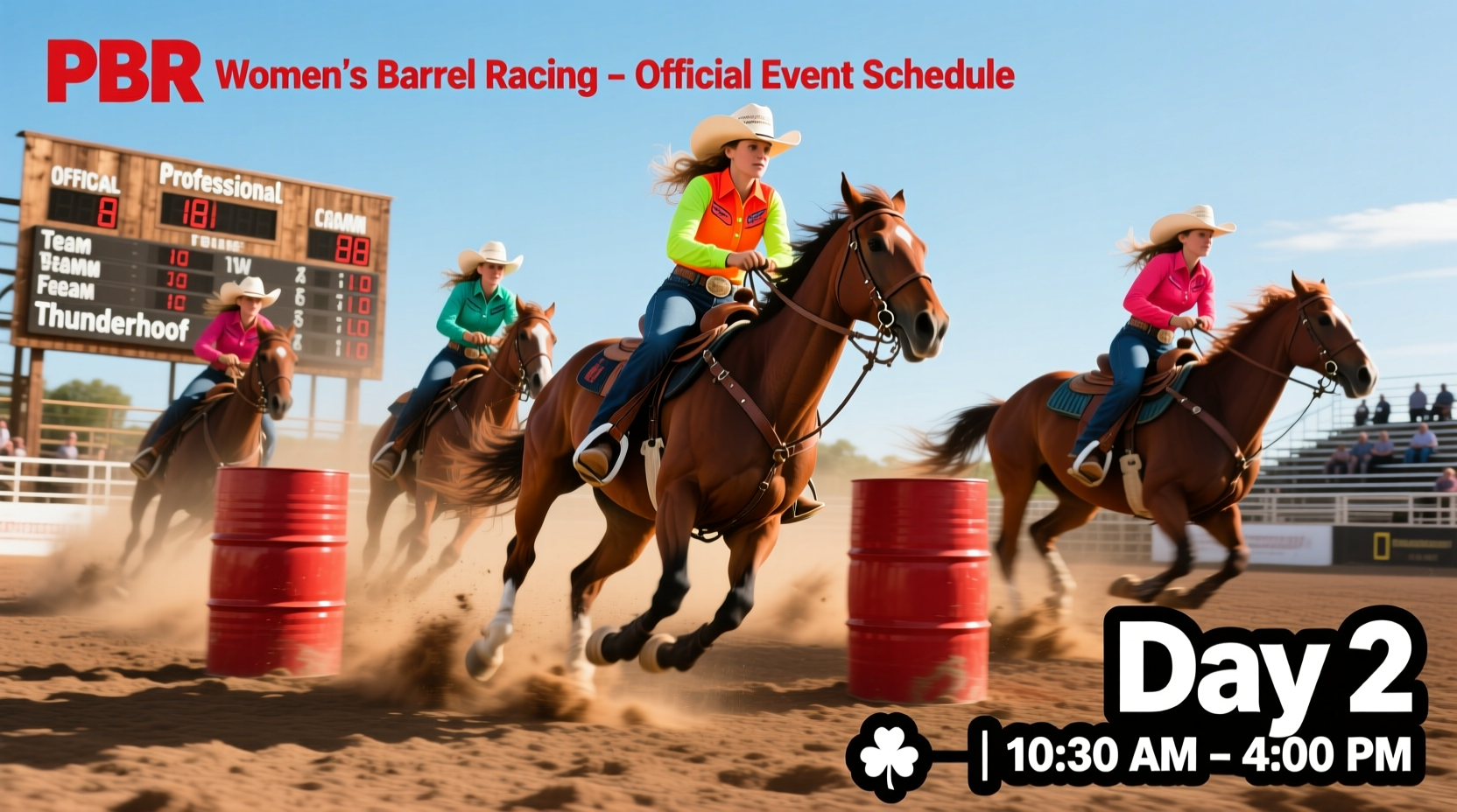 Pbr Female Rider PBR Women's Barrel Racing Day 2 Event Details and Schedule
