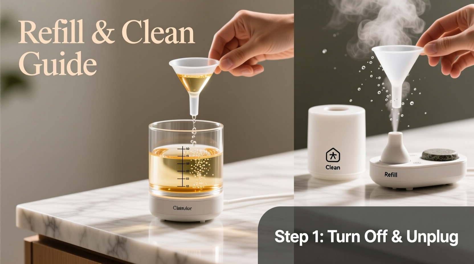 refill clean liquid diffuser guide