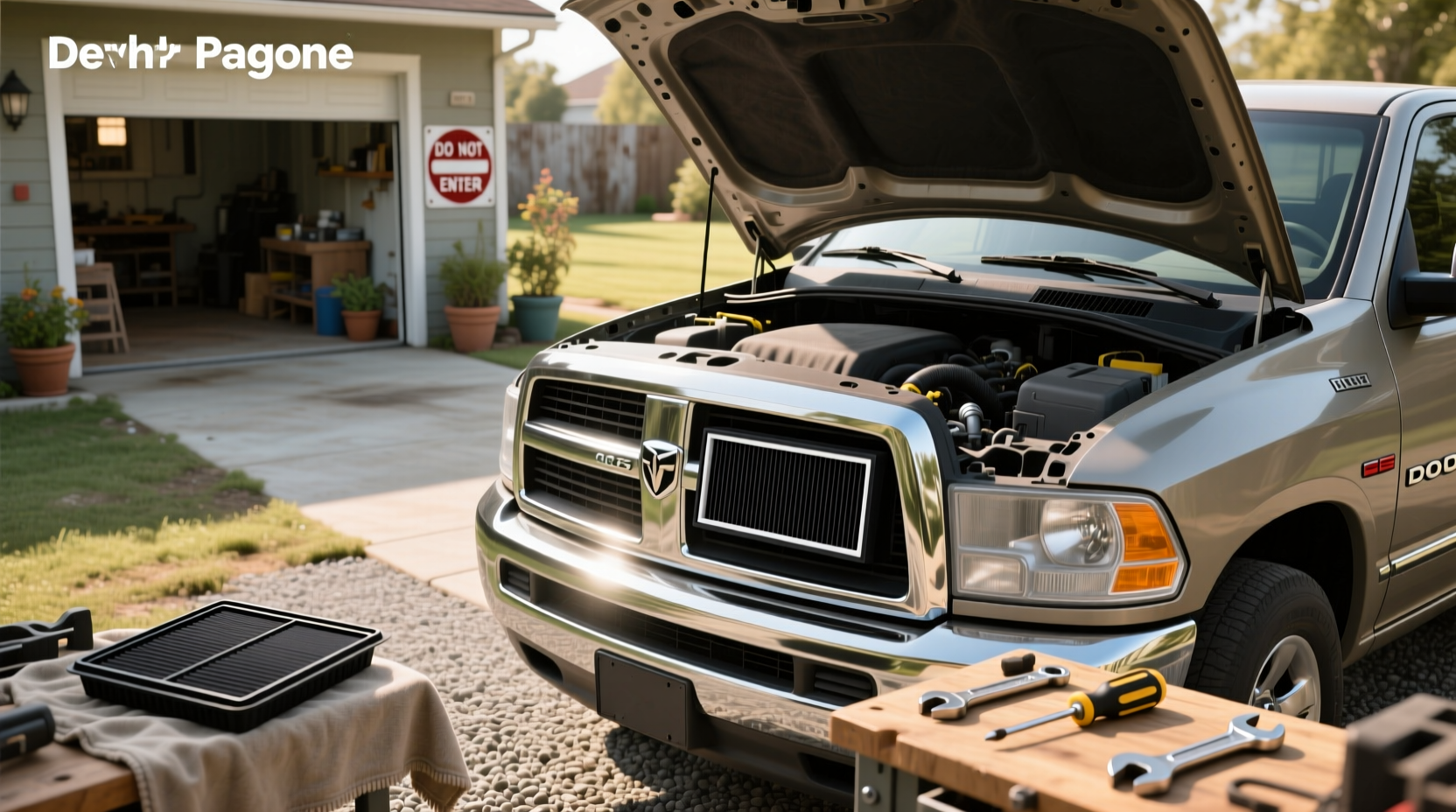 Cabin air filter location in 2008 Dodge Ram 2500 showing glove box area