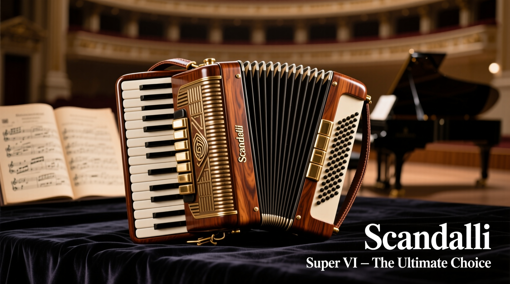 accordion instrument scandalli super vi