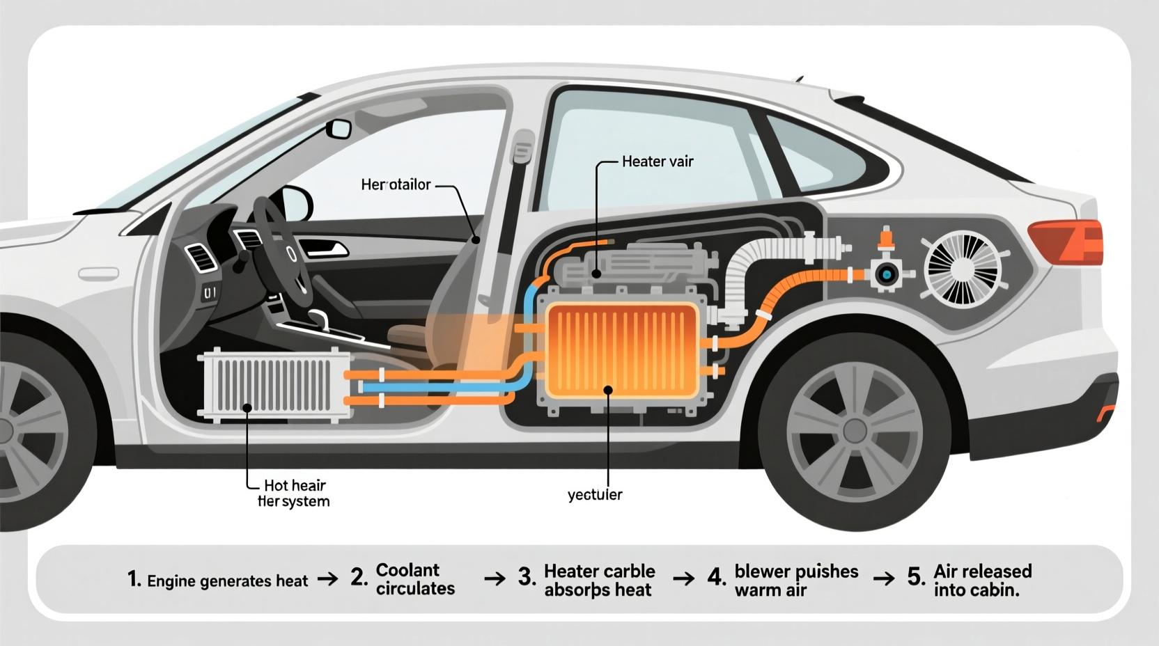 how does car heat work