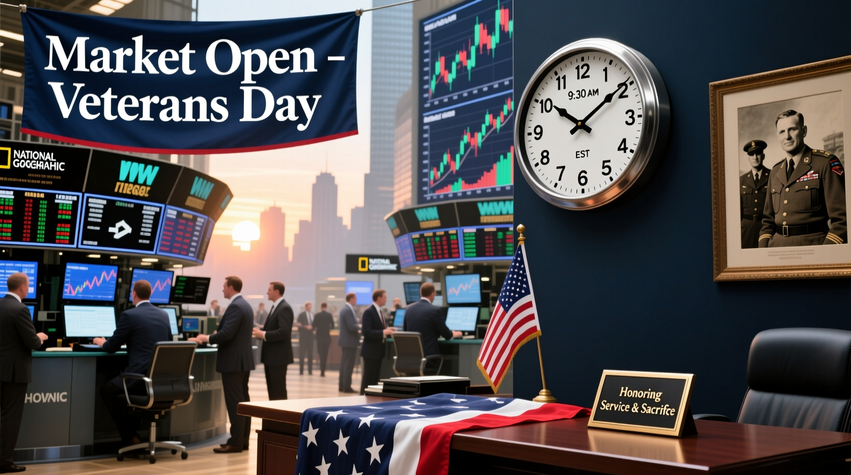 why is stock market open on veterans day