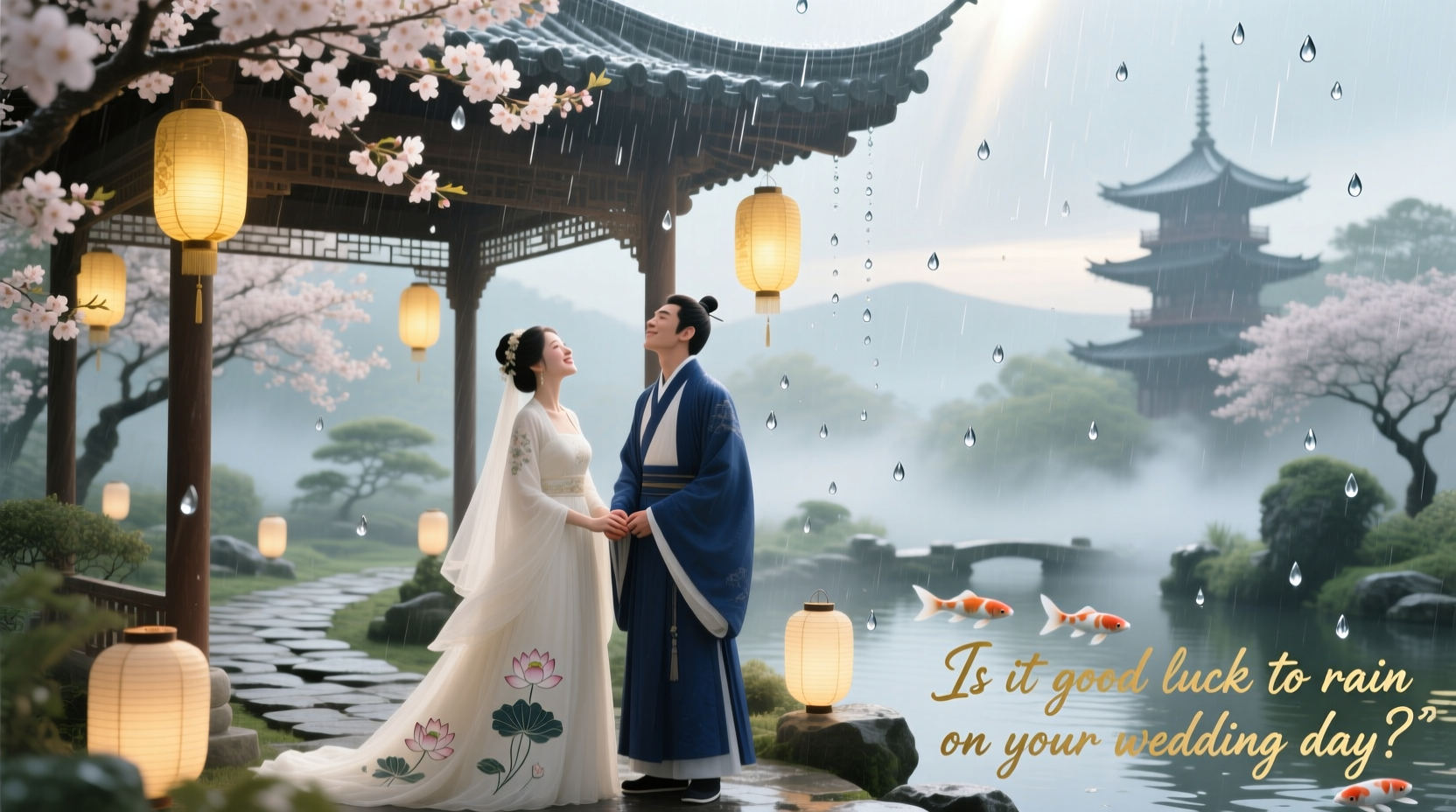 is it good luck to rain on your wedding day