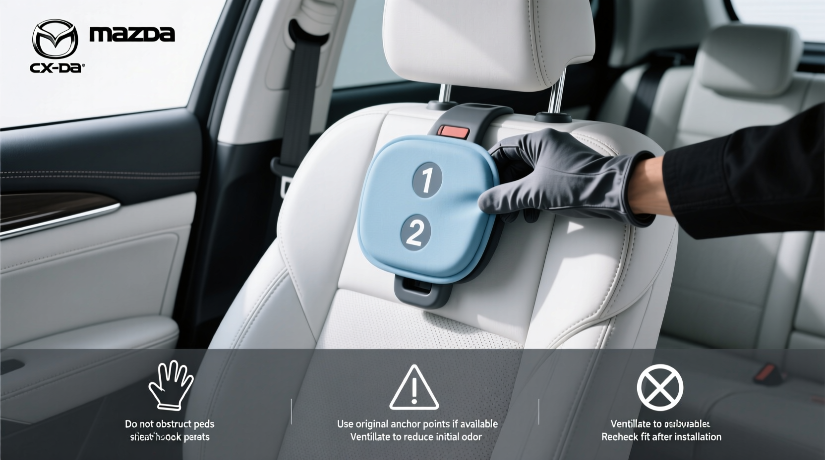 car rear child seat hook cover mazda cx50