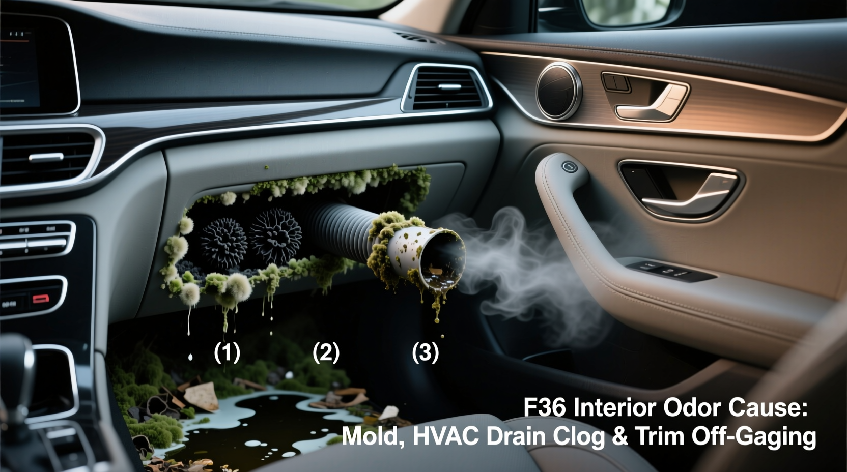 f36 interior odor cause