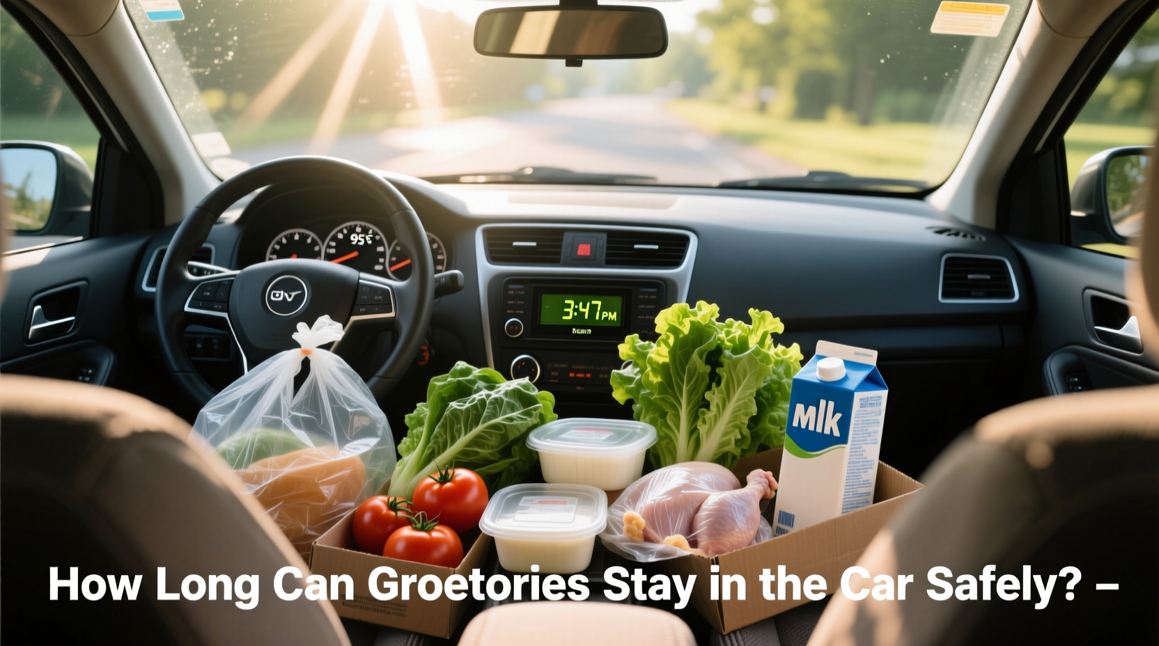 how long can groceries stay in the car