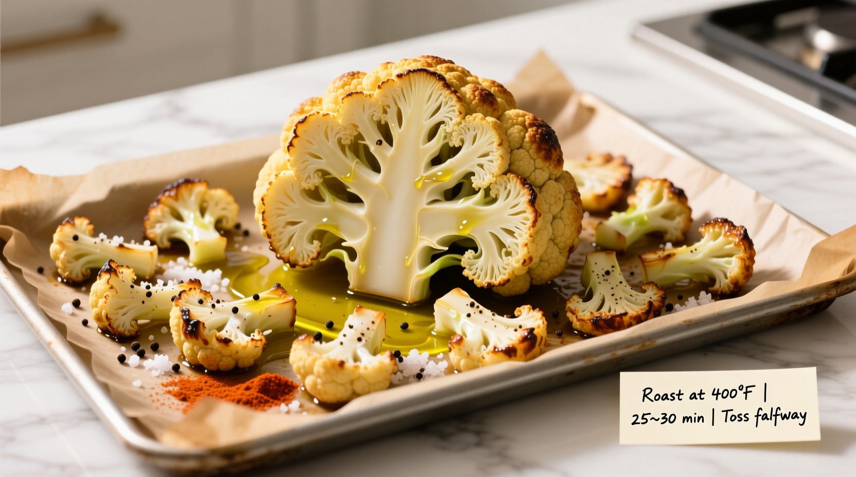 Perfect Oven-Baked Cauliflower: Crispy Every Time