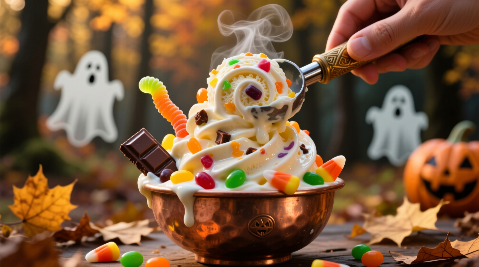 How to Churn Your Leftover Halloween Candy Into Ice Cream