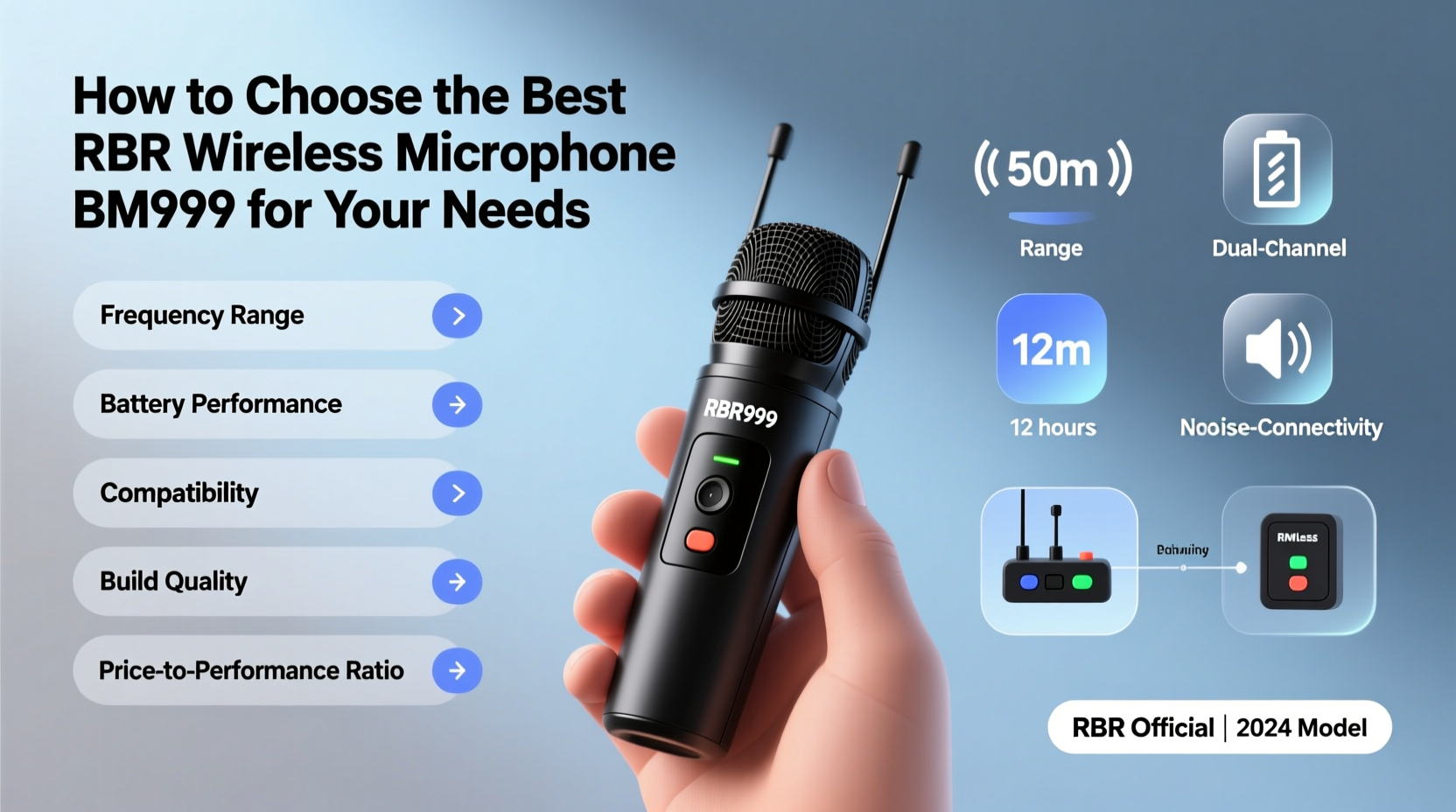 rbr wireless microphone bm999