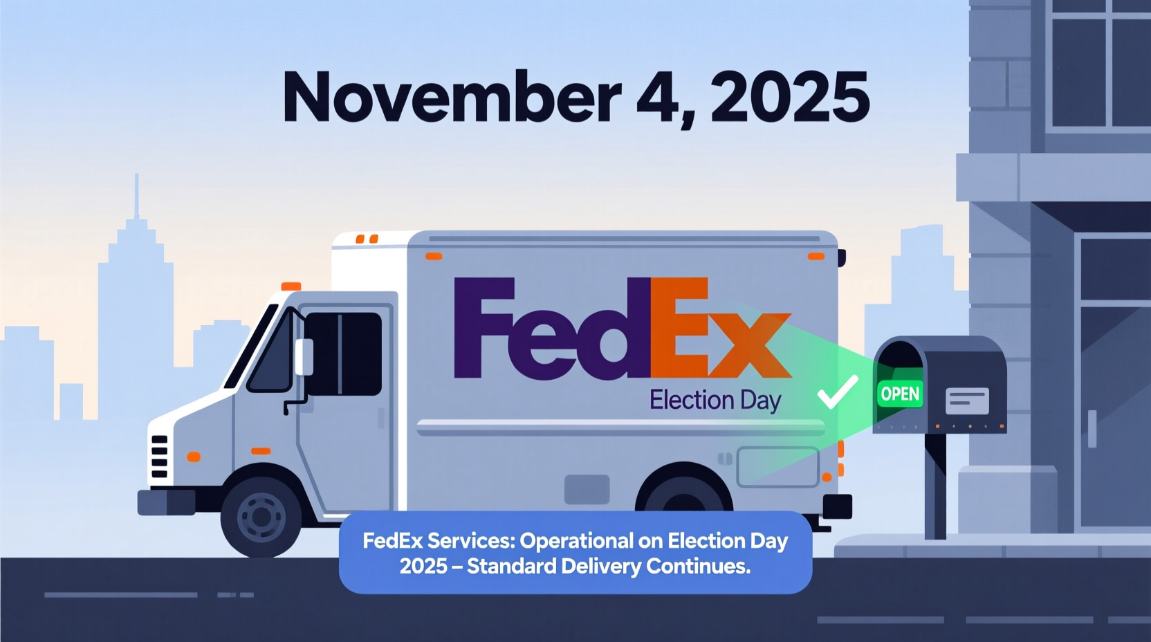 is fedex open on election day