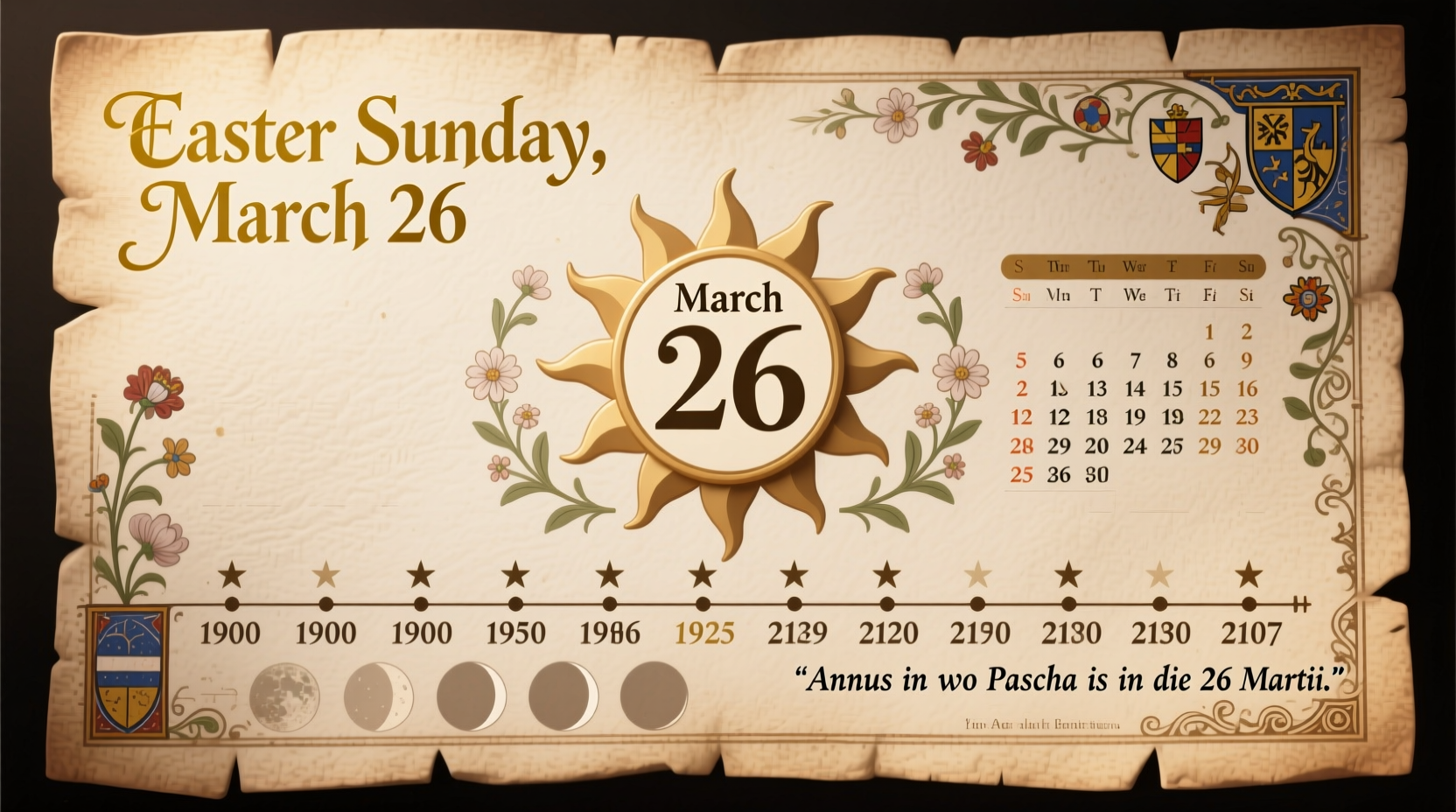 When Did Easter Fall on March 26?