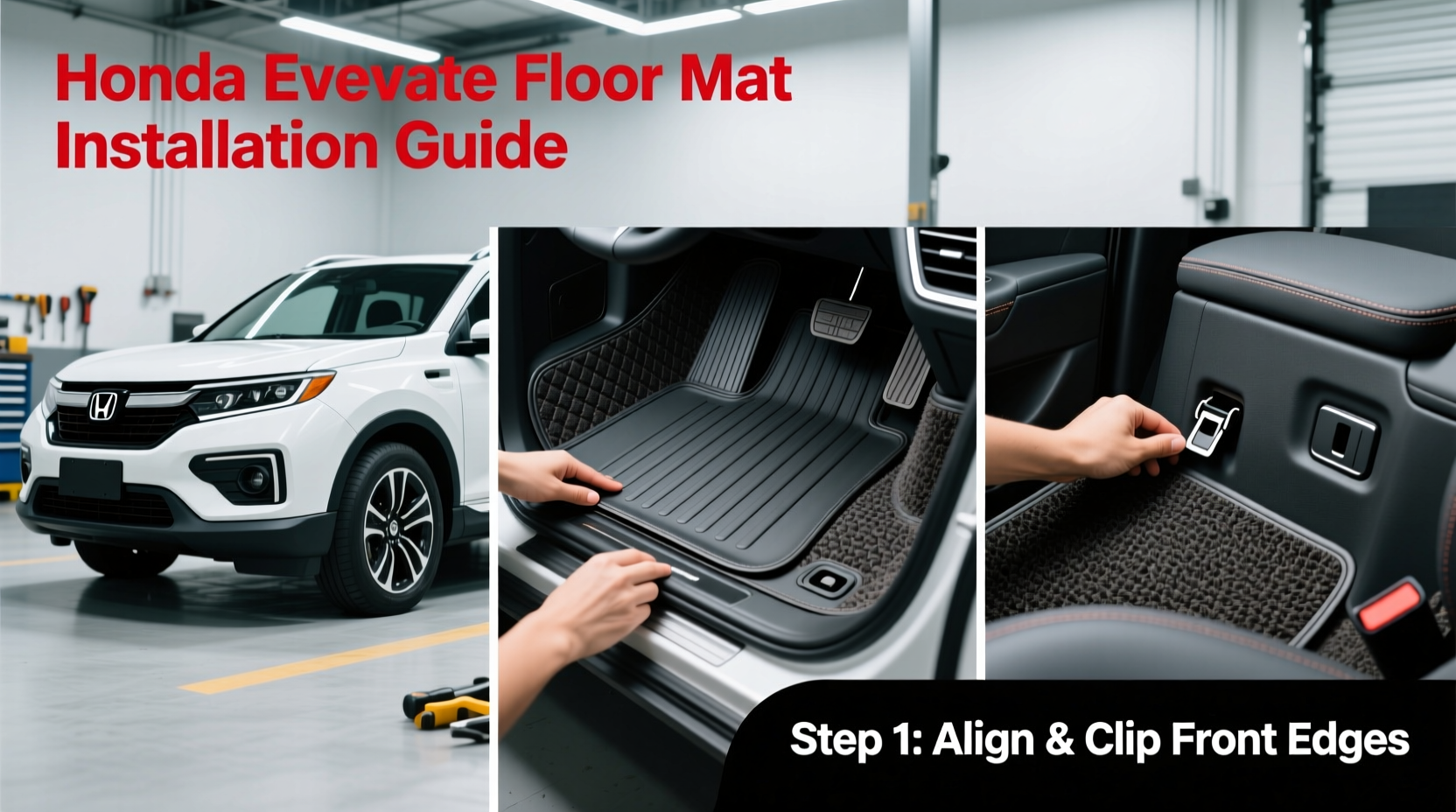 honda elevate floor mats install