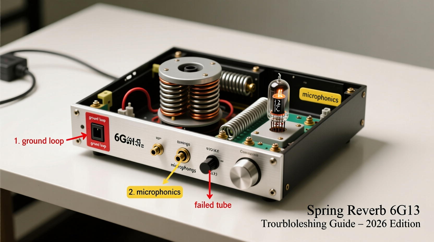 Spring Reverb 6G15 Hum Troubleshooting for Apartment Players: Identifying Ground Loops vs. Microphonic Springs vs. Bad 12AX7 in 2026
